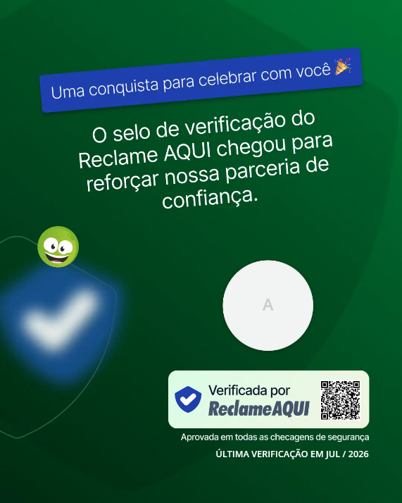 Selo de verificação Reclame Aqui da ArkiMinds